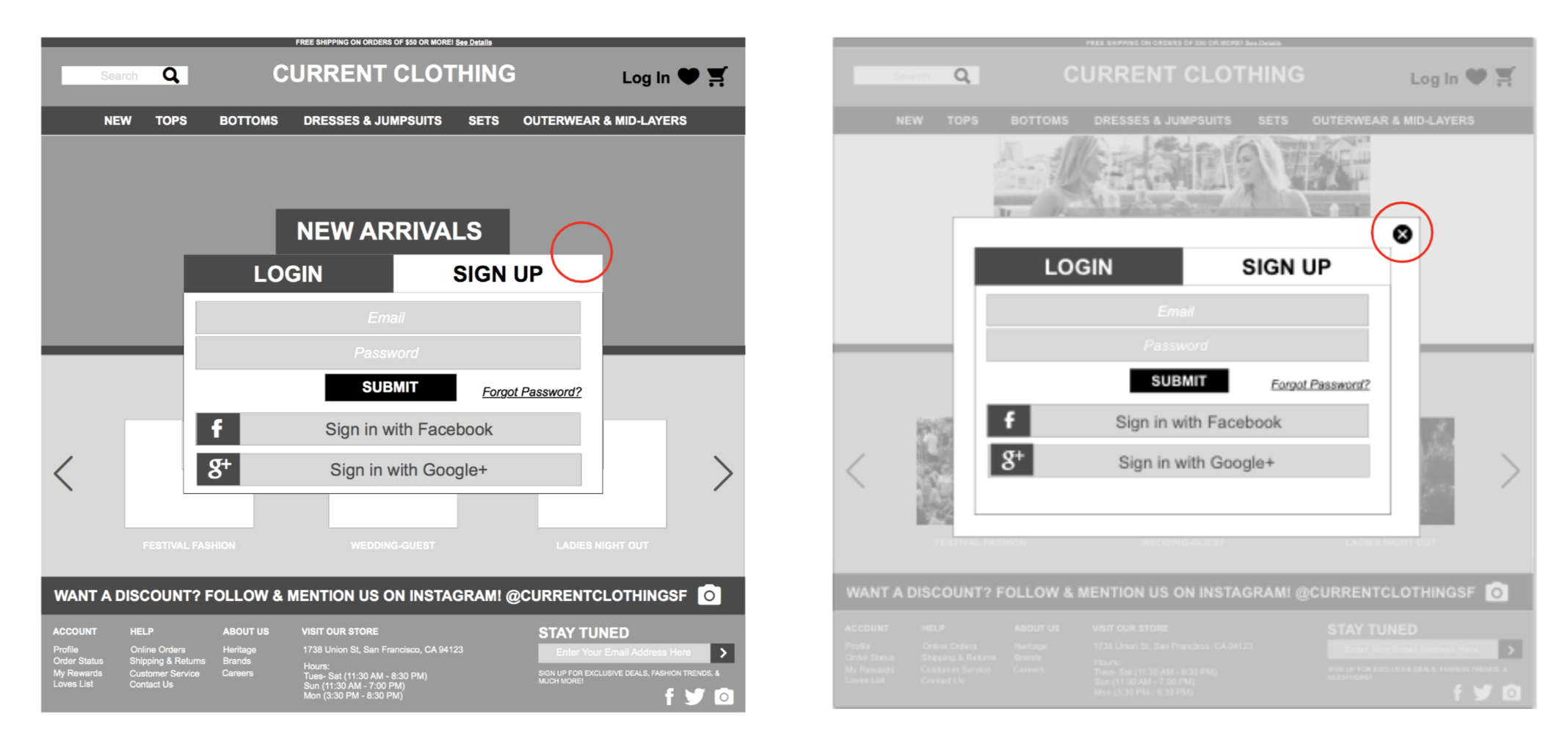 Account login flow